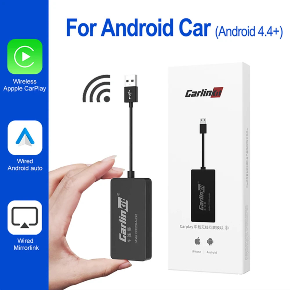 

Carlinkit Wireless CarPlay USB Dongle Android Auto Adapter for Android Car Head Unit Multimedia Player Mirrorlink Autokit Box