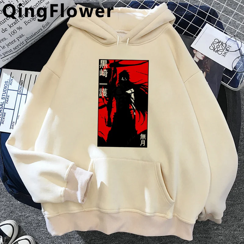 

Samurai Bleach hoodies men grunge Oversized printed 2022 male pullover hoddies hip hop printed