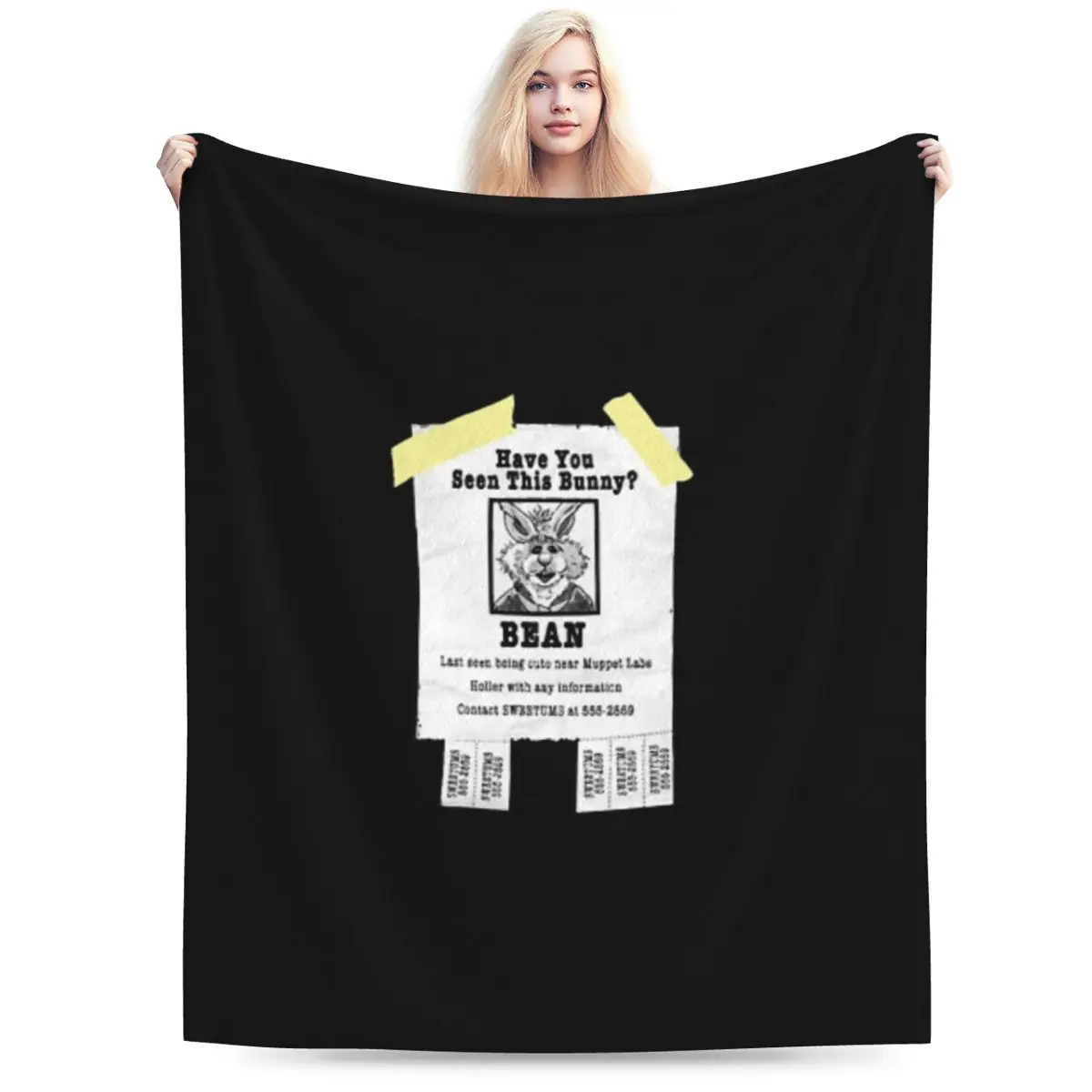 Зайчик Ран в гостях! Ультрамягкое одеяло из микрофлиса