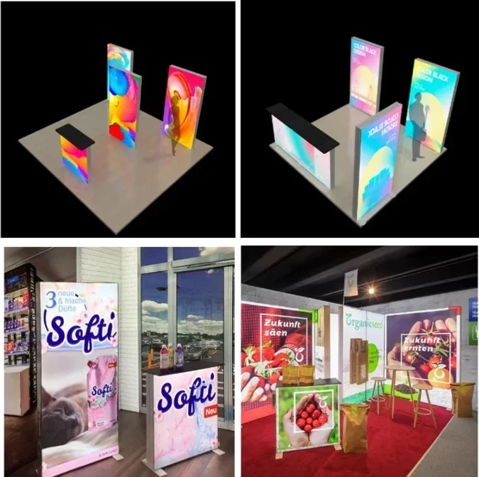 Коммерческая доска для рекламных щитов портативная алюминиевая рама