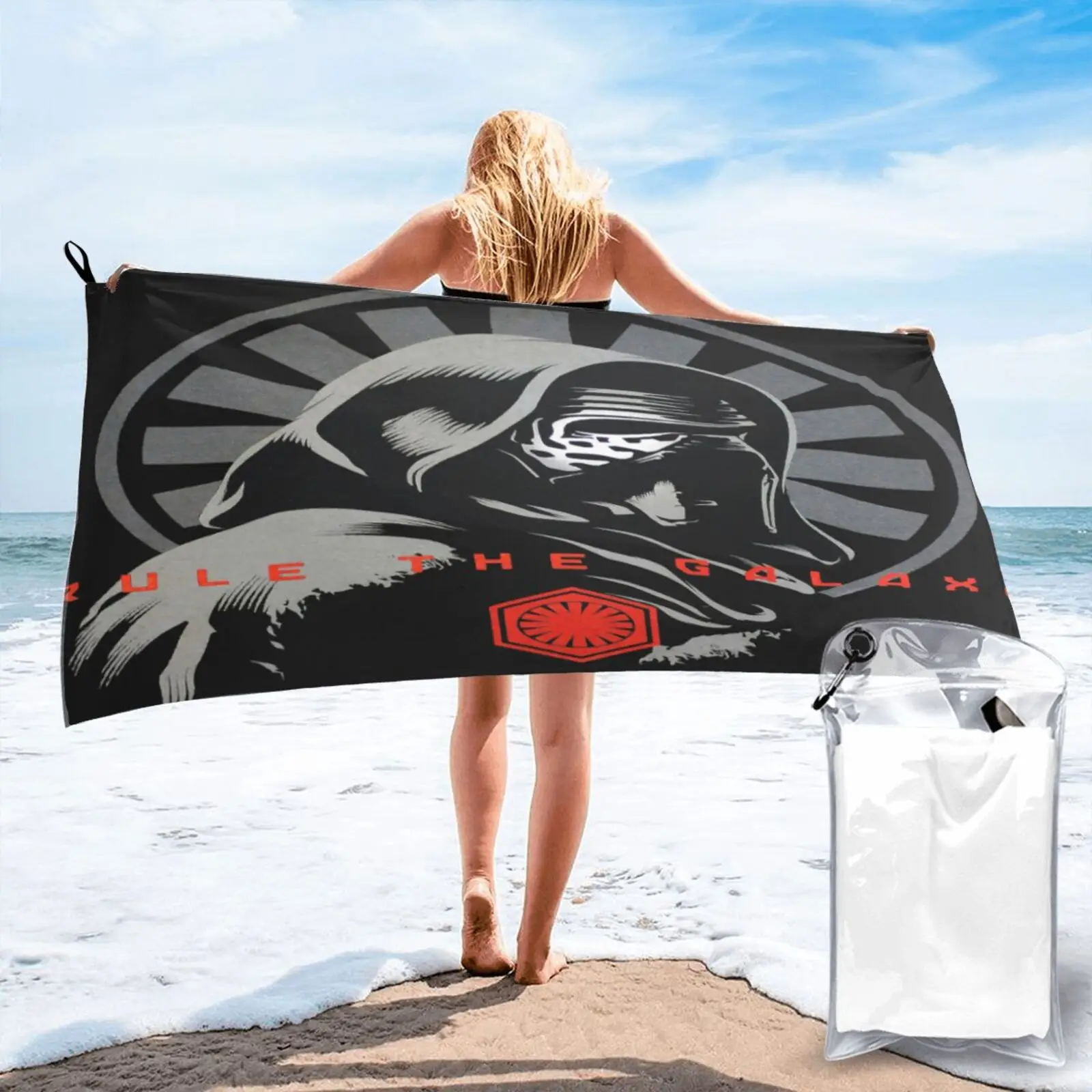 

Star Kylo Ren Rule The Galaxy Towel Large Bath Towel Large Bath Towel Bathrobe Woman For Home Beachwear Hand Towels Hair Towel