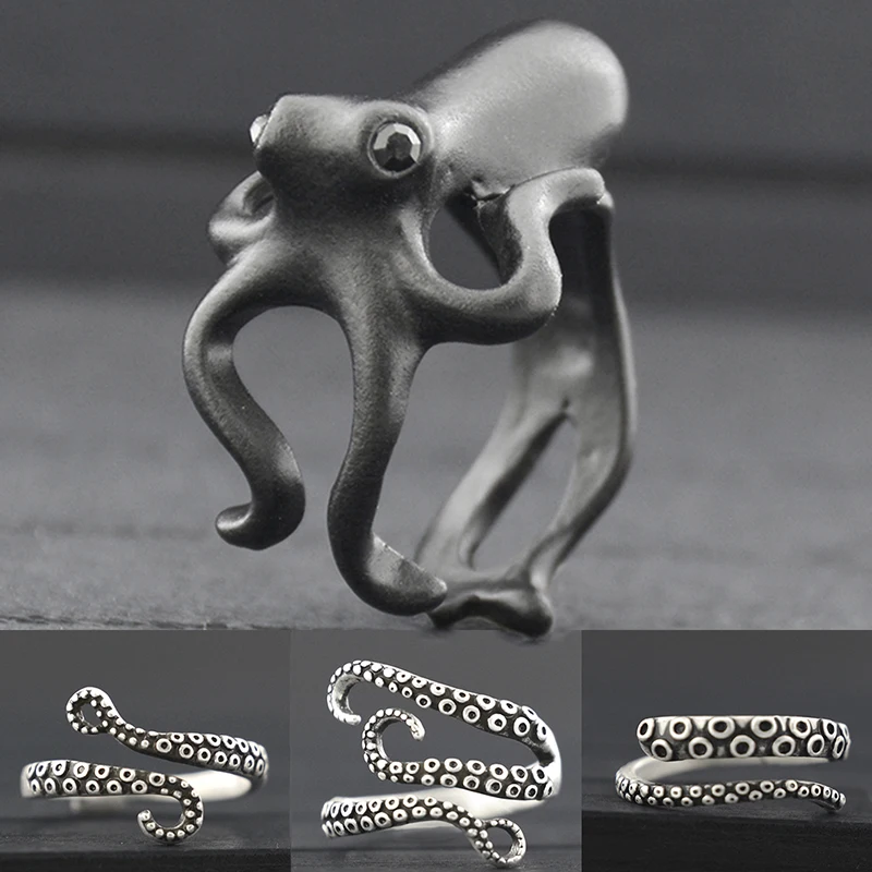 Кольцо в стиле ретро с серебряным покрытием 8 видов | Украшения и аксессуары