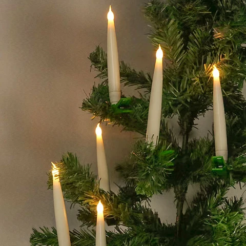 Электрические свечи теплый белый свет 6 штук