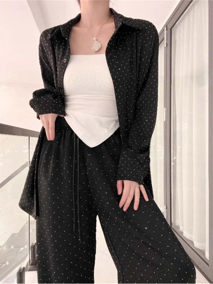 Комплект женских ретро-товаров в европейском стиле рубашки с отверстиями