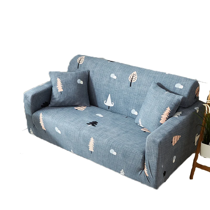 

Nordic Elastic Floral Non-slip Sofa Cover L-Shape/U-Shape Sectional Couch Covers Universal Living Room Furniture Covers