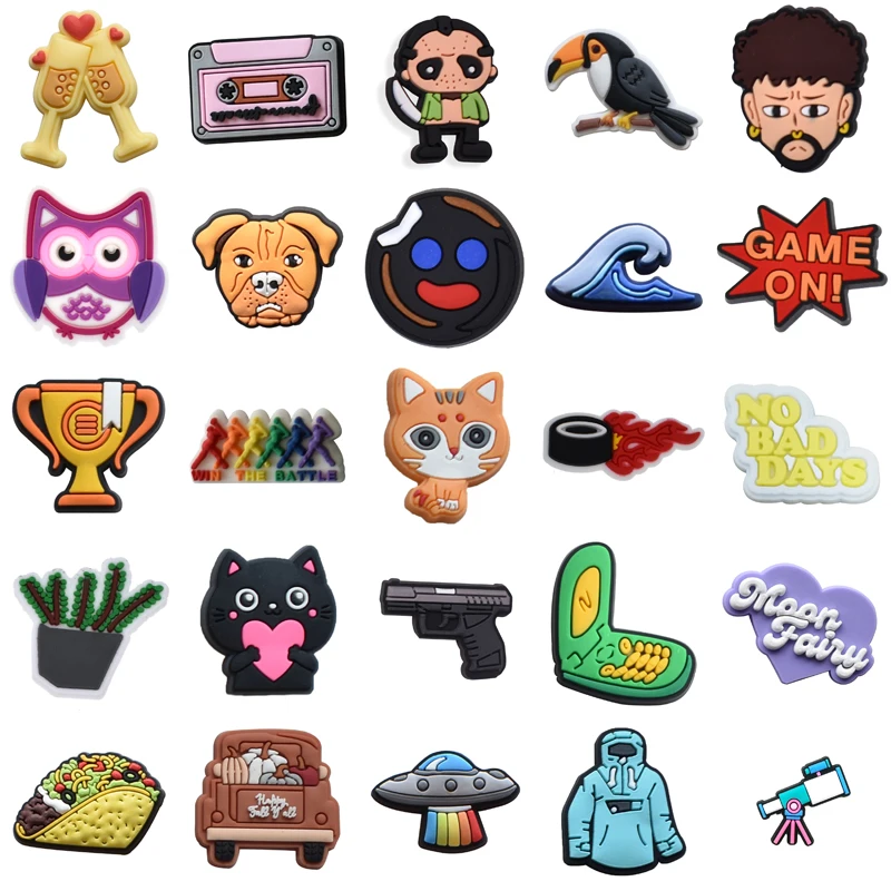 

Подвески для обуви, аксессуары для мужской обуви, женские очаровательные украшения для Crocs Para Pins, Детские комплекты, оптовая продажа, компле...