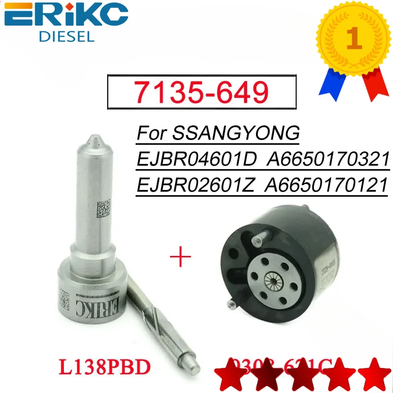 EJBR04601D EJBR02601Z КЛАПАН ТОПЛИВНОГО ИНЖЕКТОРА 9308-621C НАСАДКА L138PBD РЕМОНТНЫЕ КОМПЛЕКТЫ