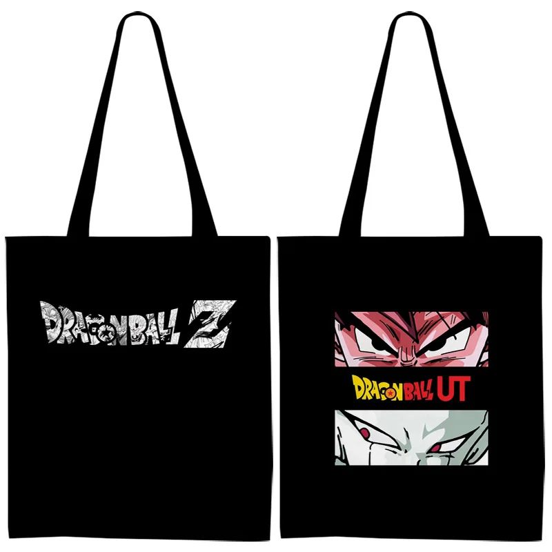 Холщовая Сумка серии Dragon Ball Goku двухсторонняя Экологически чистая многоразовая