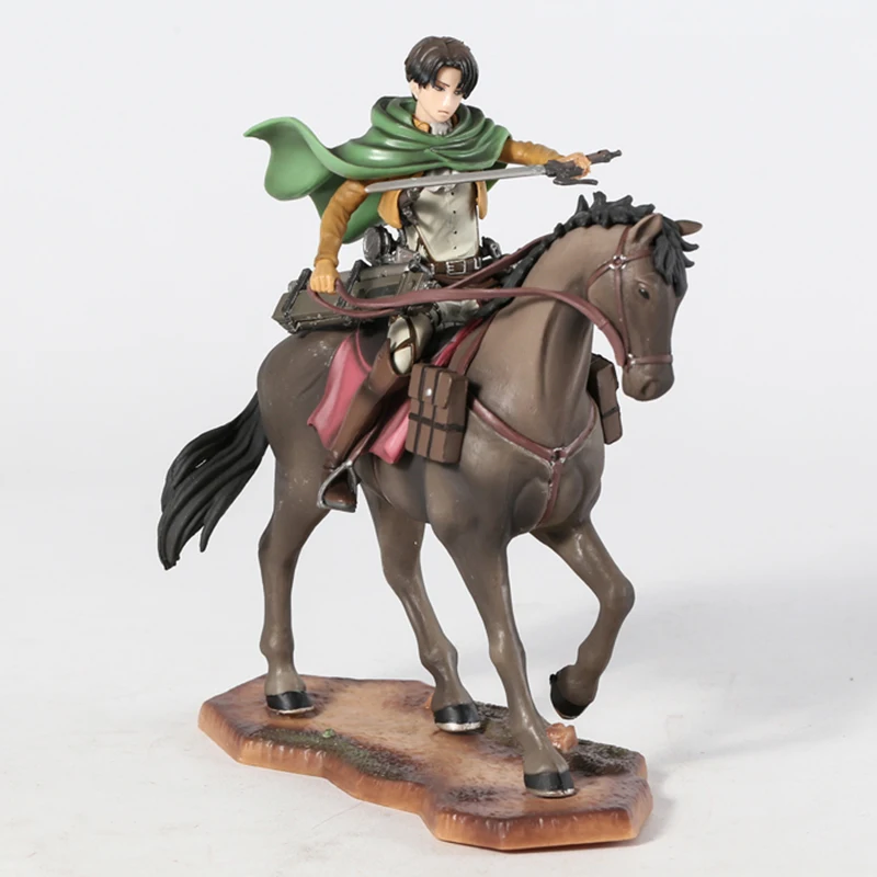 

Ichiban Kuji B Attack on Titan Levi Ackerman Horse Riding PVC Figure Collectible Model Toy Gift Doll