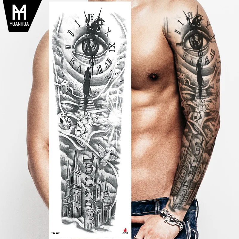 Тату-наклейки на всю руку оптом водостойкие временные тату-наклейки товары через