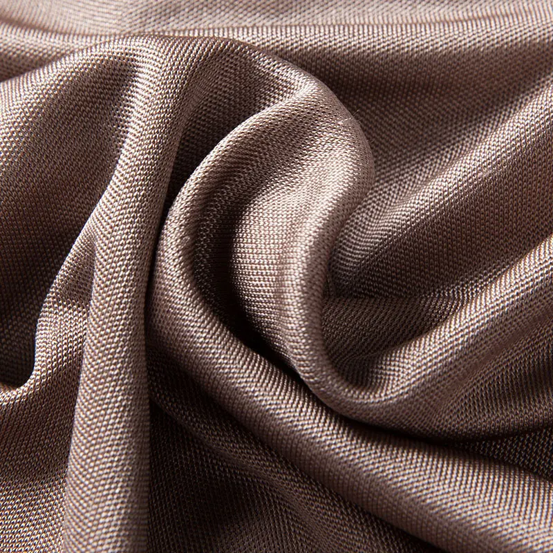 Natural Silk Knitting Mid Waist Solid Color Men's Underwear Male Smooth Boxer Briefs Breathable Shorts Panties Plus Size Knicker