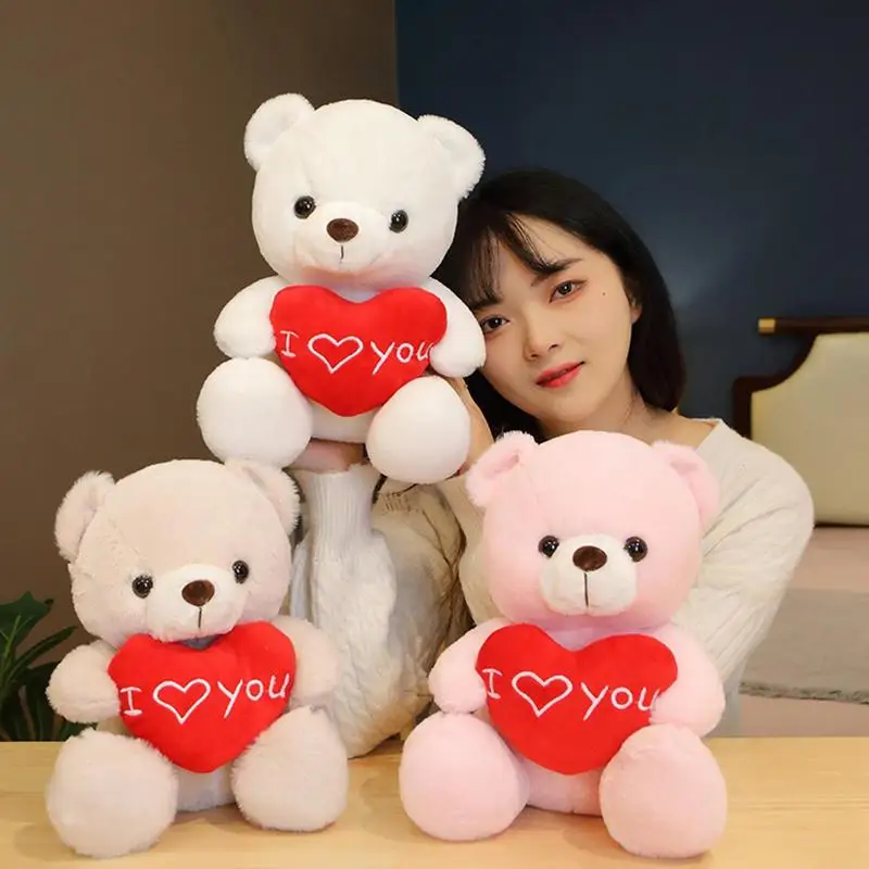 

Новинка, мягкая плюшевая игрушка «I Love YouBear», обнимающий медведь в форме сердца, куклы, подарок на День святого Валентина для девочек на карнавал, свадьбу, годовщину