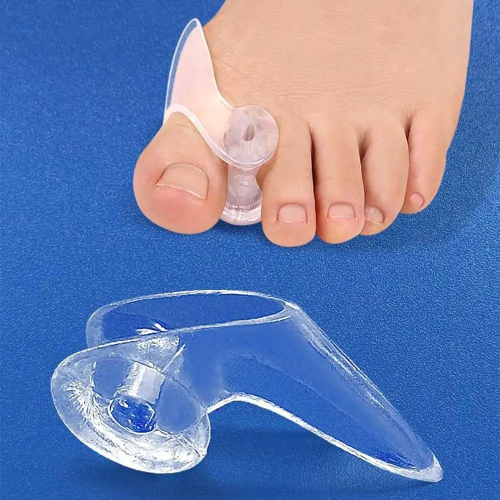 

Unisex Thumb Corrector Soft Silicone Single Hole Toe Separator Straightener Bunion Splints Bunion Pads Foot Care