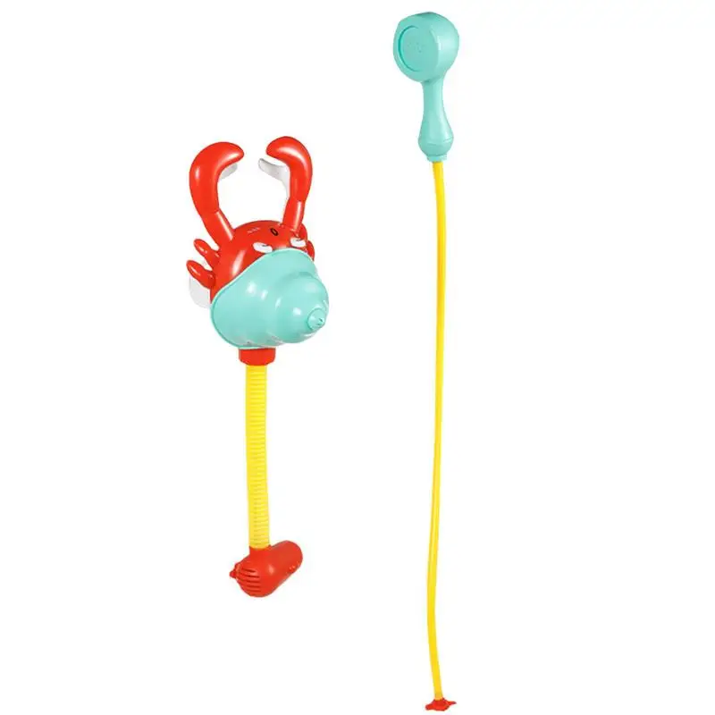 

Toddler Bath Toy Spray Water Bathtub Water Spraying Toy For Toddlers Portable Crab Shape Shower Pump Sprinkler Supplies For Boys