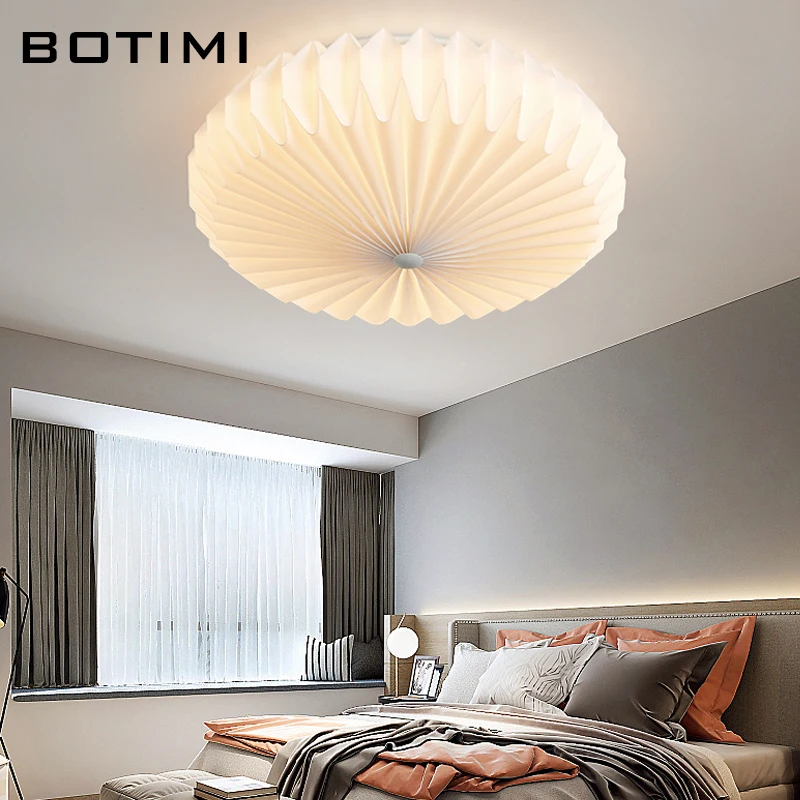 Современный 50 см круглый светодиодный потолочный светильник из акрила для