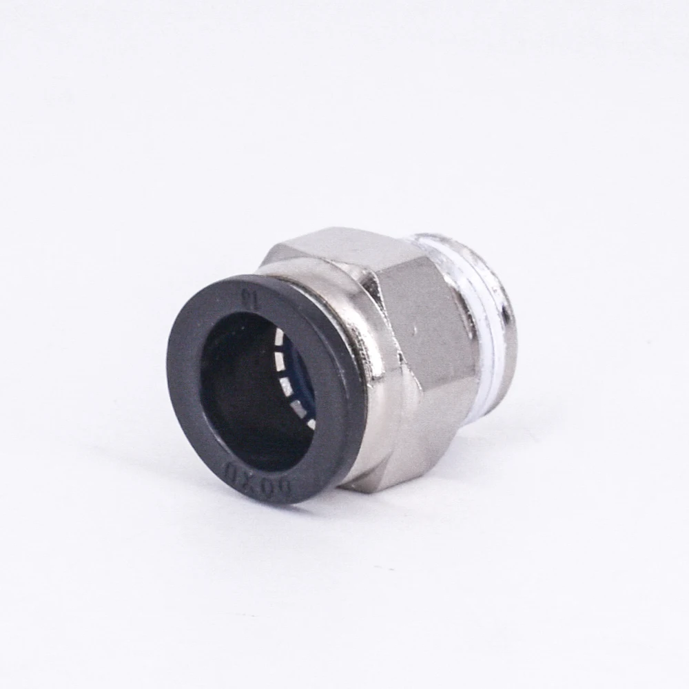 1/8 &quot1/4&quot 3/8 &quotBSP Мужской x Fit Tube OD 6/8/10 мм никелированный латунный пневматический