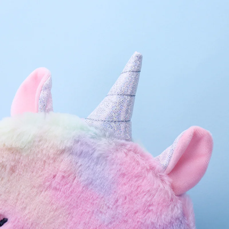 Flannel Cute Unicorn Animals Messenger Bag Children Girls Shoulder Bags for Girl Exquisite Gifts for Friends Crossbody Bag Kids