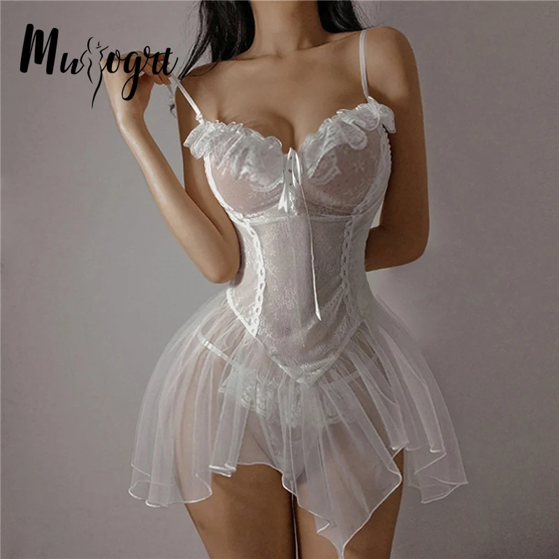 

Сексуальное нижнее белье прозрачная пижама ночная рубашка соблазнительное черное кружевное приталенное платье Лолита Экзотический костюм для секса 18