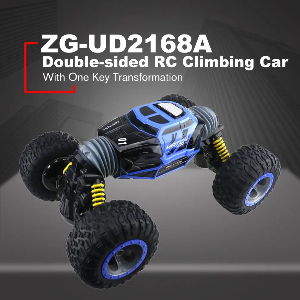 

ZG-UD2168A RC Car 4WD Truck Scale Double-sided 2.4ghz One Key Transformation Climbing Car Remote Control Toy