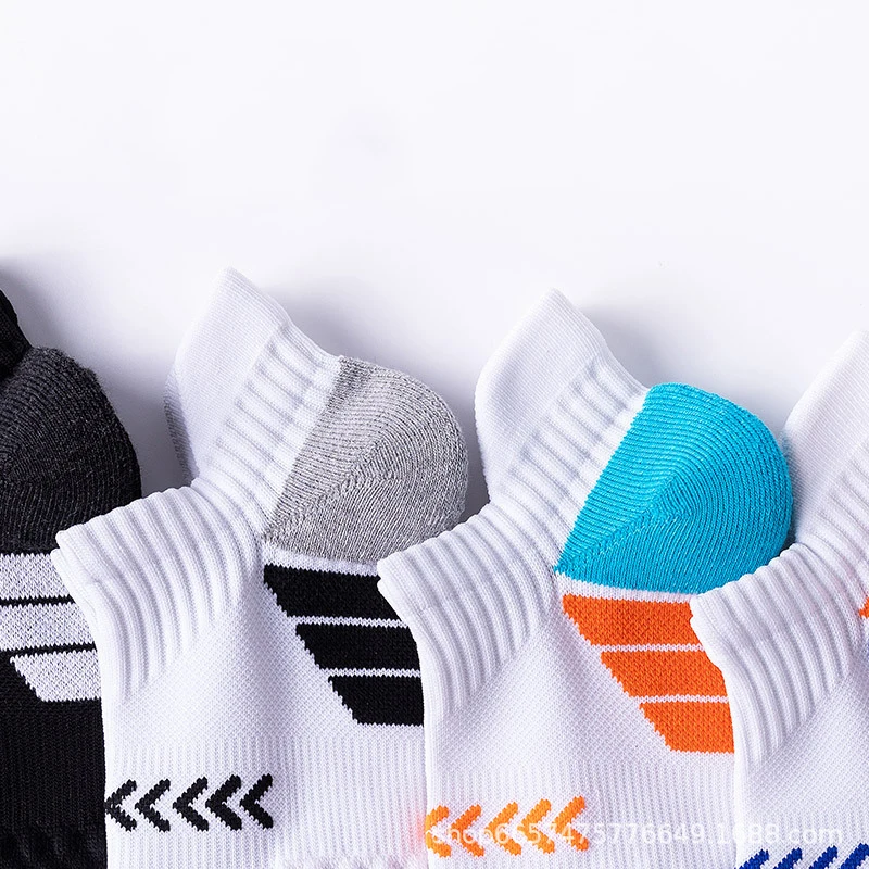 Sports Socks Men Terry Padded Non Slip Basketball   Short Tube Running Sweat Absorbent Breathable Deodorant Professional