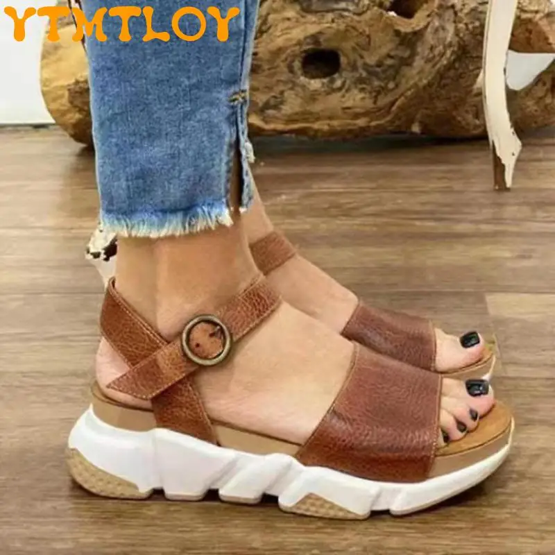 

Women's High-heeled Sandals Summer Shoes 2022 Flip-flops Increase Western Style Super Fairy Platform Sandals Plus Size 35-43
