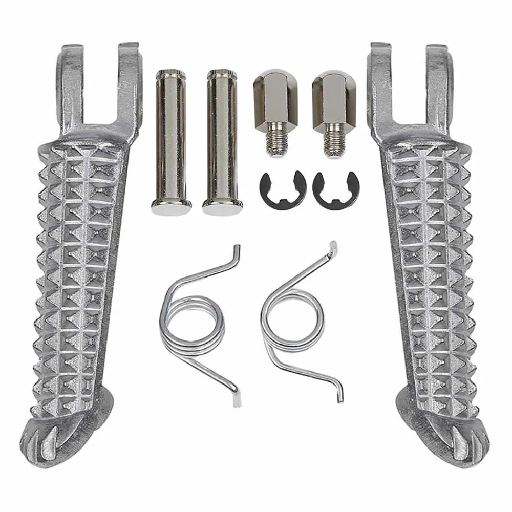 TDPRO Мотоцикл передние задние подножки для ног подножки опорные пластины для Yamaha FZR600 YZF600 YZF-R6 YZF-R1 MT09 черный / хромированный.