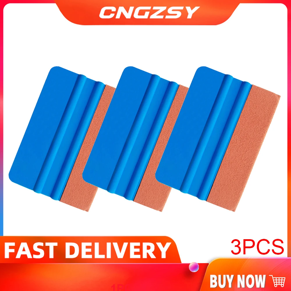 

3PCS Car Squeegees Window Tints Tools Scraper Vehicle Windshield Wiper Tool Vinyl Film Wrap Tools 3A17