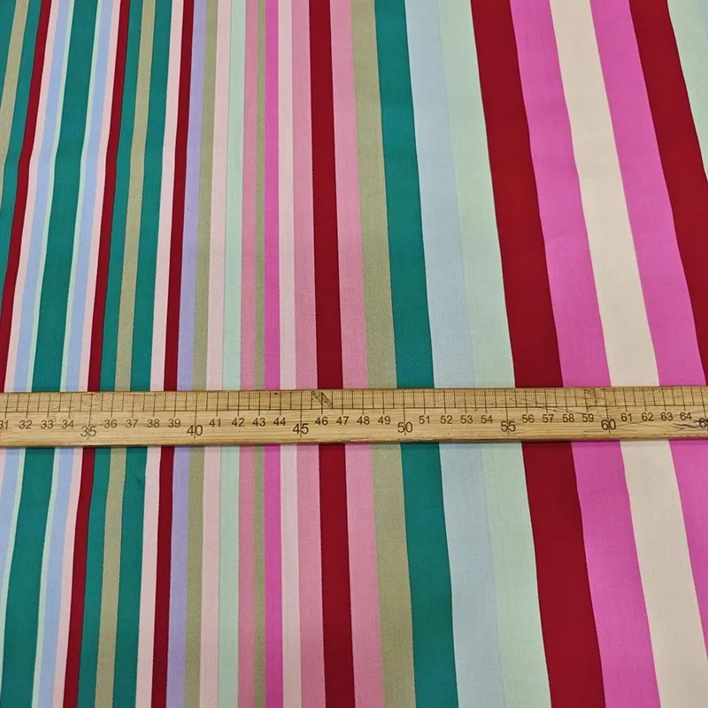 2024 европейский и американский бренд красочная полосатая печатная поплиновая