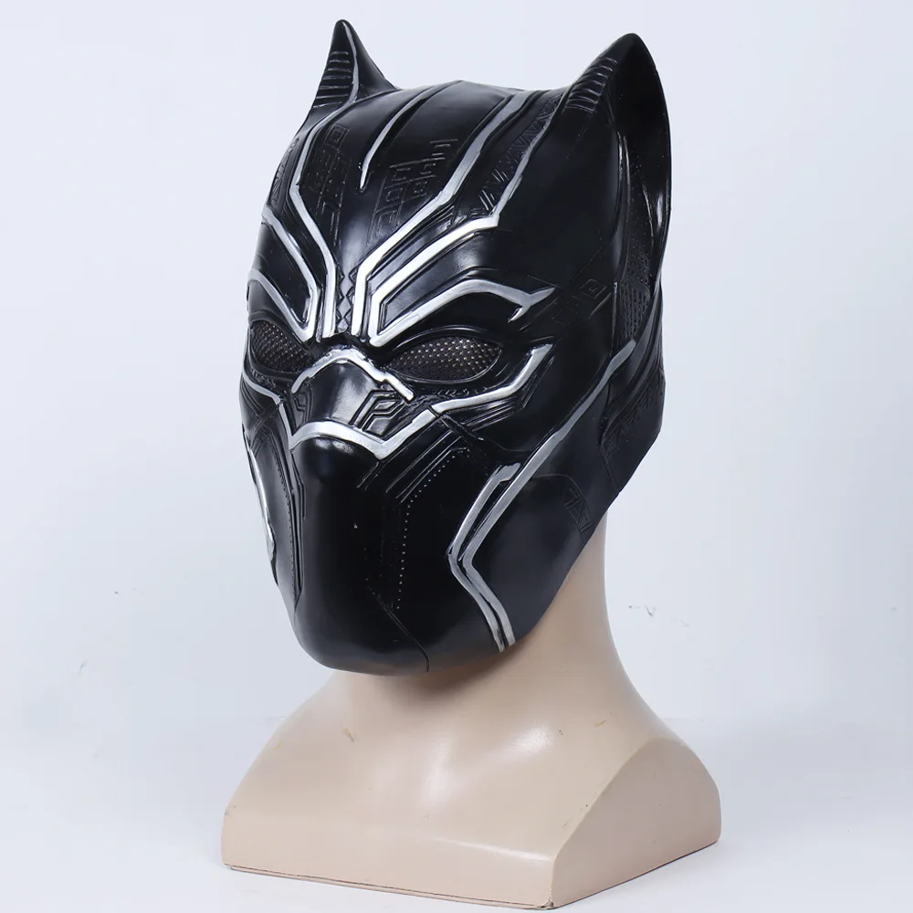 

The Avengers Black Panther Latex Mask Headgear Halloween Cosplay Props
