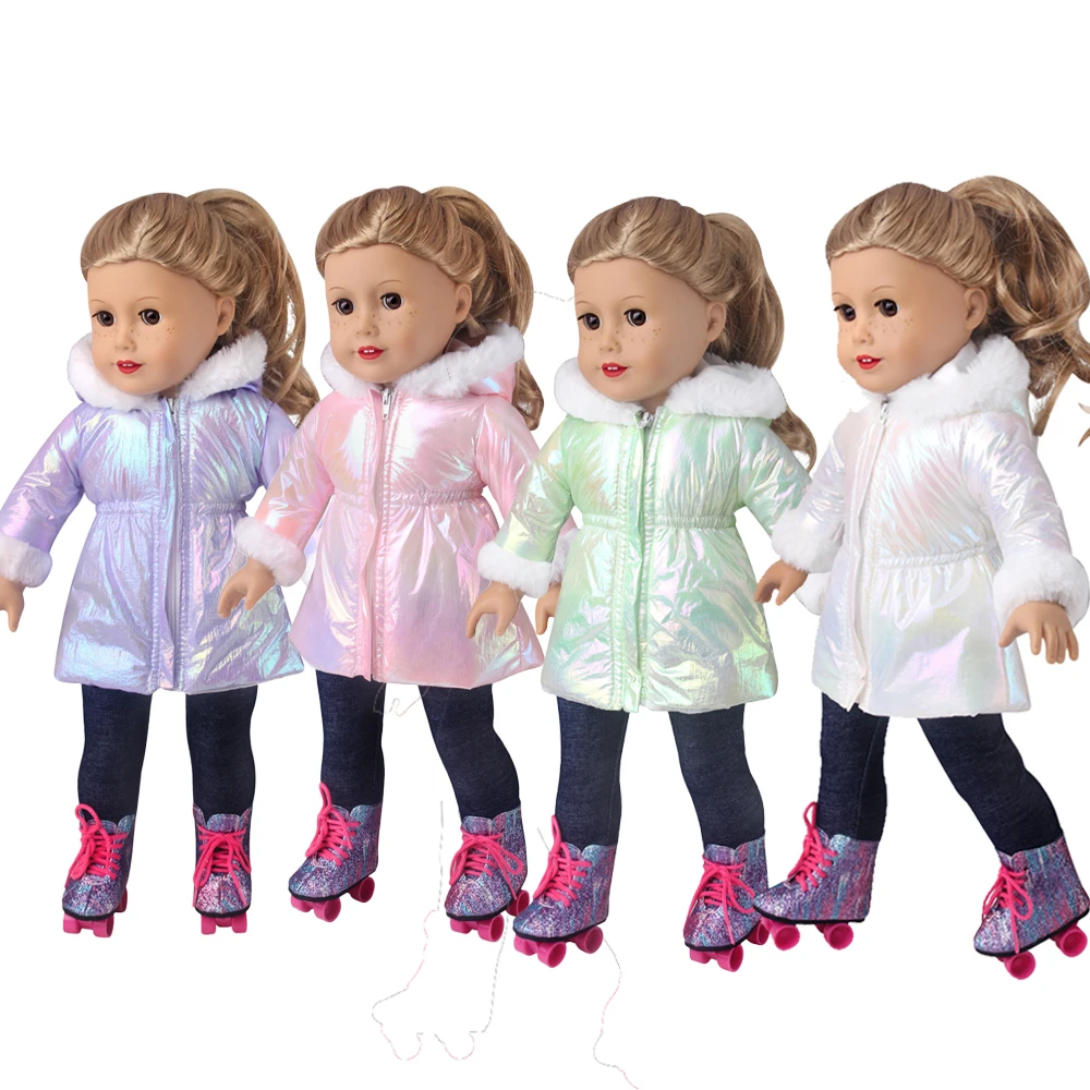 

Новинка 2023, пуховики подходят для кукол американской девочки, Одежда для кукол 18 дюймов, обувь в комплект не входит