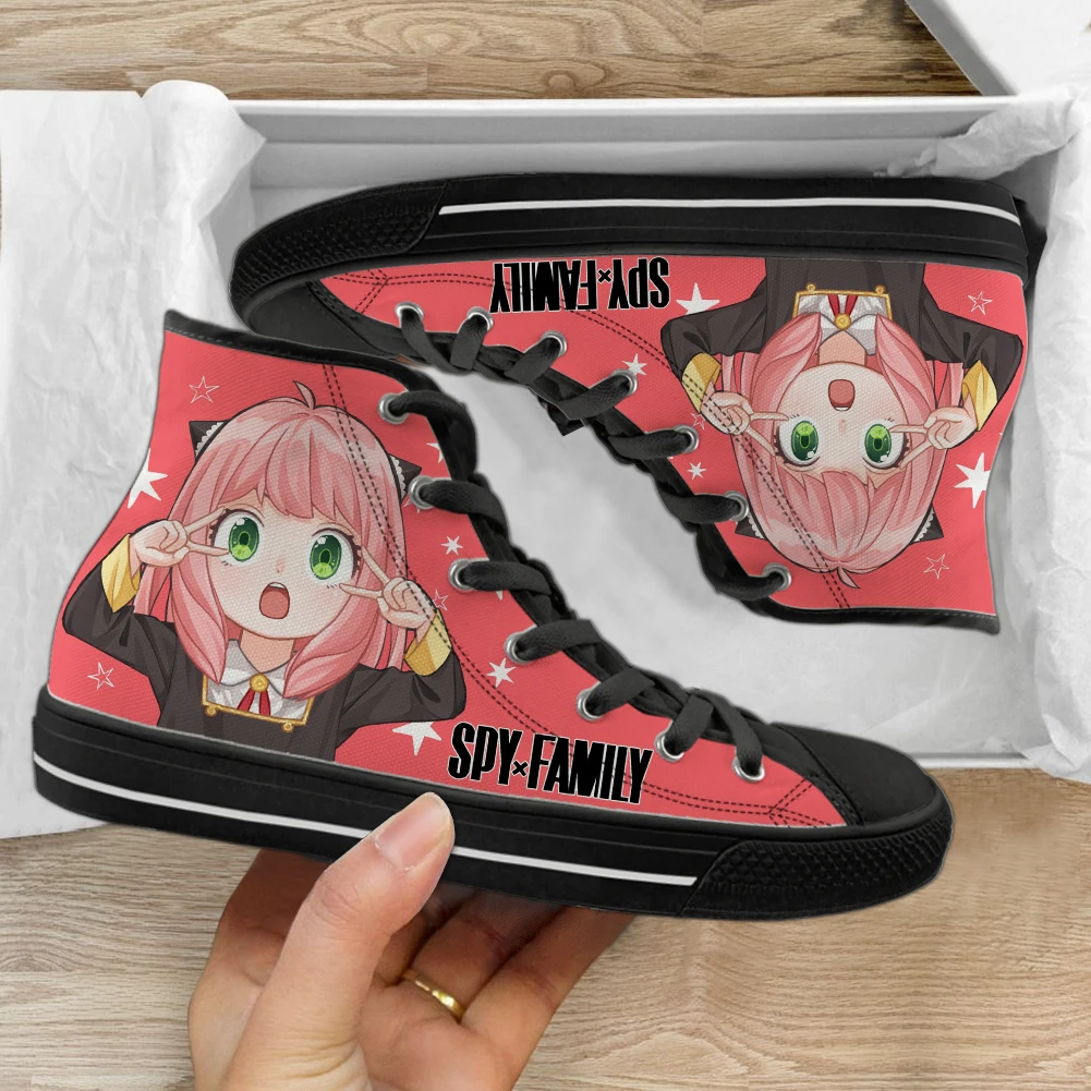 

Spy X Family アーニャ・フォージャー High Top Shoes for Women Girls Comfortable Sneakers Students Teenager Wear-resistant Vulcanized Shoes
