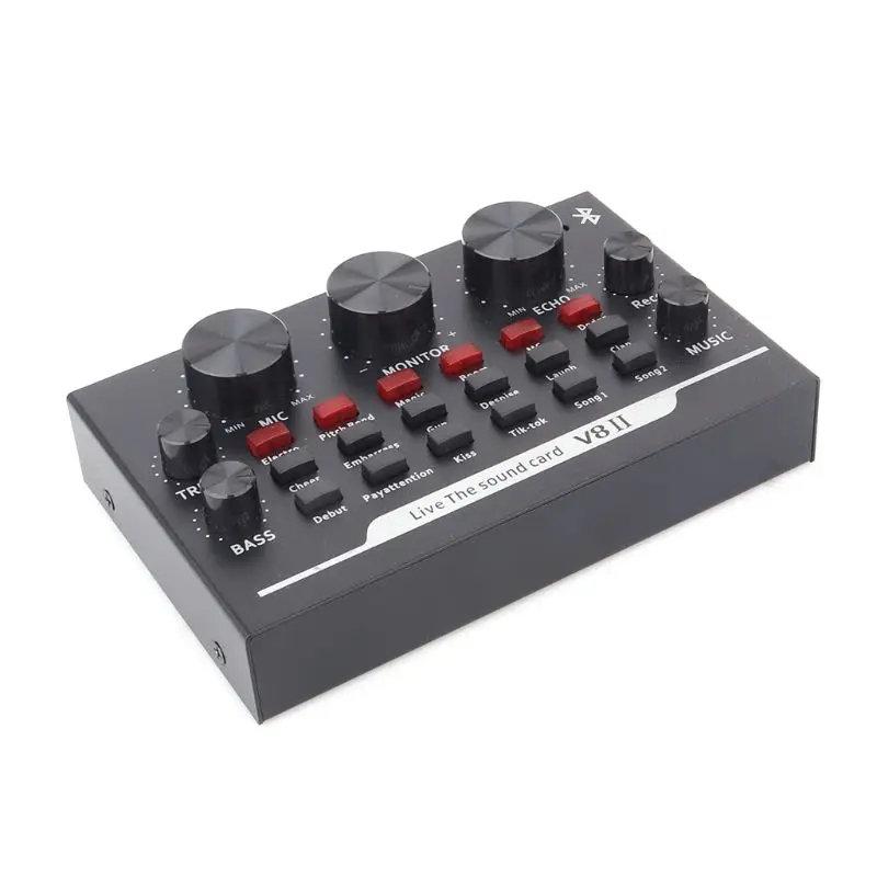 

USB External Sound Card Headset Microphone Webcast Entertainm