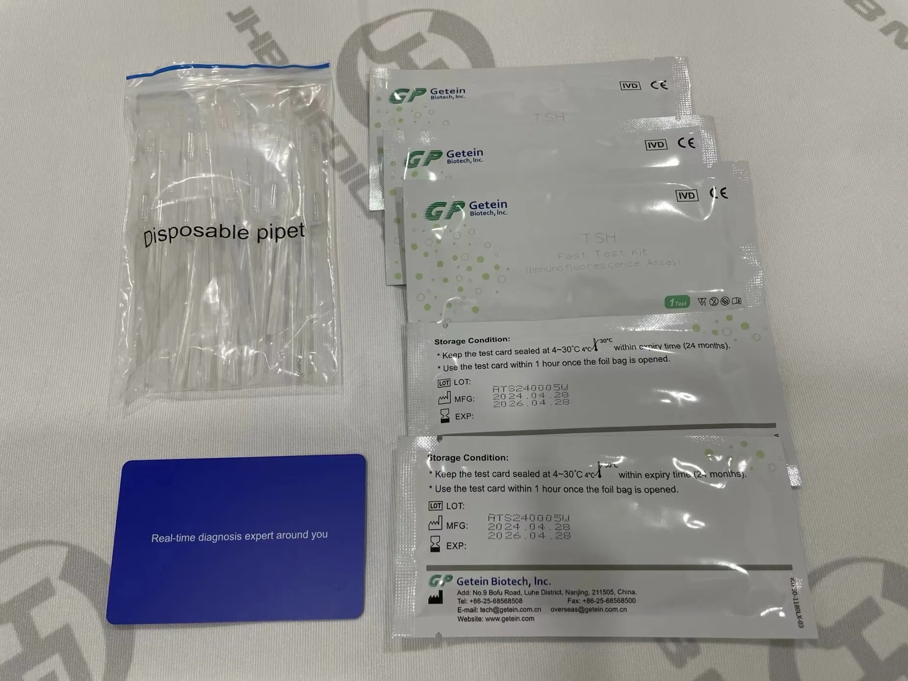 Иммунофлуоресцентный количественный анализатор Getein Тестовые наборы реагенты