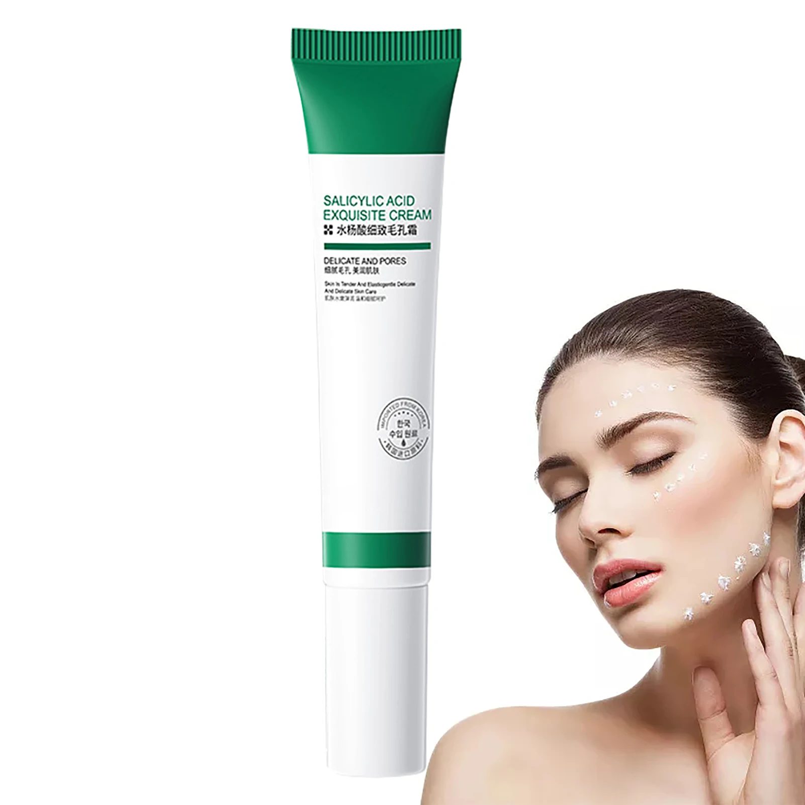 

Крем для очистки пор с кислотой, профессиональный крем для лица с салициловым покрытием, уменьшение пор, восстановление пор и увлажнение че...