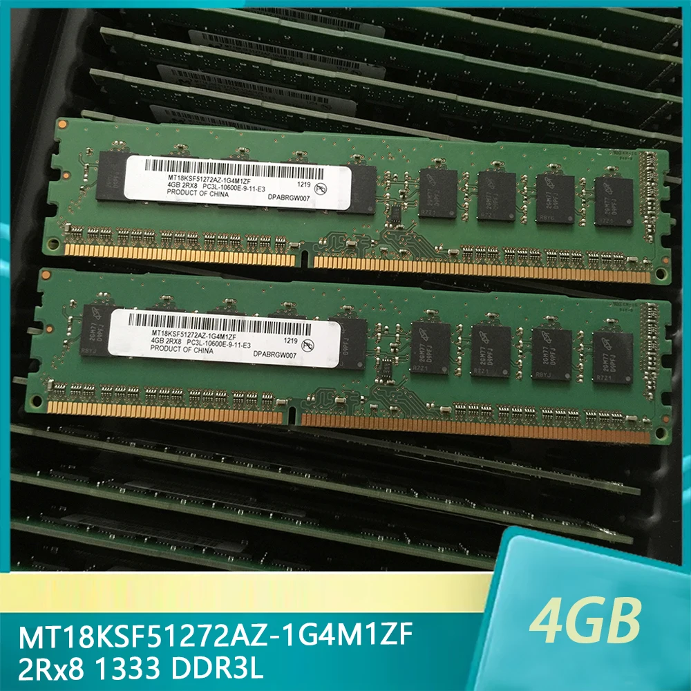1 шт для MT RAM 4GB 2Rx8 1333 DDR3L PC3L-10600E Серверная память