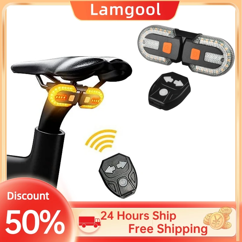 

Bike Turn Signal Rear Light Led Bicycle Lamp Usb Rechargeable Bike Wireless Lights Back Mtb Tail Light Bike Accessories Hot Sale