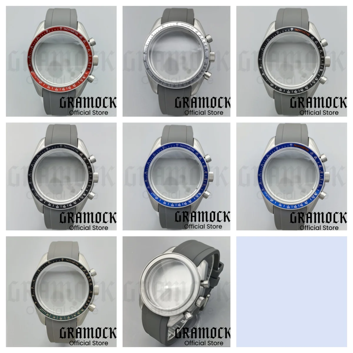 Gramock новый 40 мм VK63 титановый корпус для часов синий зеленый черный серебряный