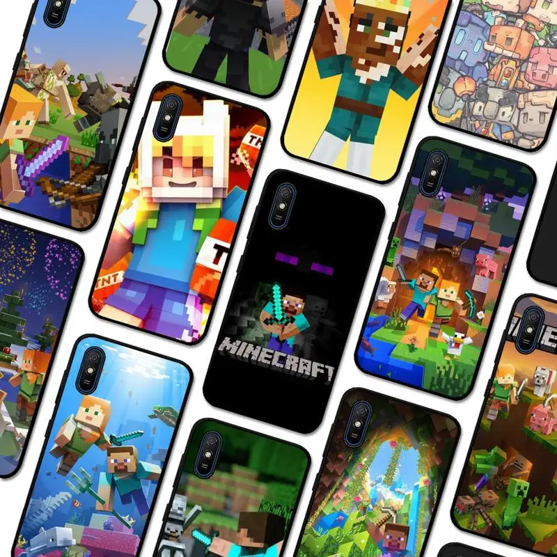 

Game Mine C-Crafts Phone Case For Redmi 5 6 7 8 9 10 plus pro 6 7 8 9 A GO K20 K30 K40 pro plus F3 Fundas