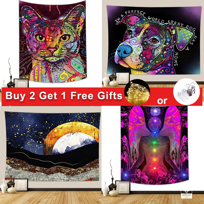 

Tapestry of Witchcraft Articles Hippie Dreamlike Style Tapestries Suitable for Bedroom Wall Decoration Aesthetics Home Decor