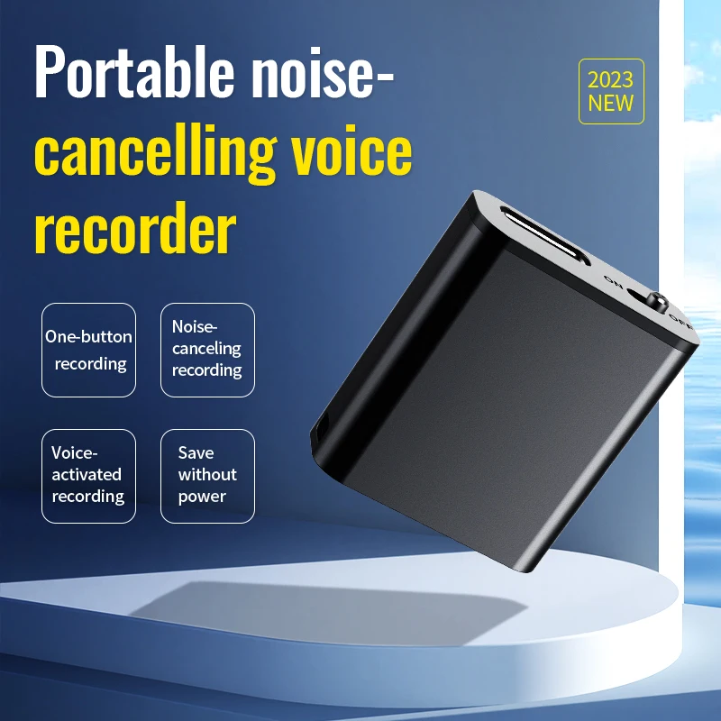 

Digital Voice Activated Recorder Dictaphone Long Distance Mini Audio Recording MP3 Player Noise Reduction Record with HD Screen