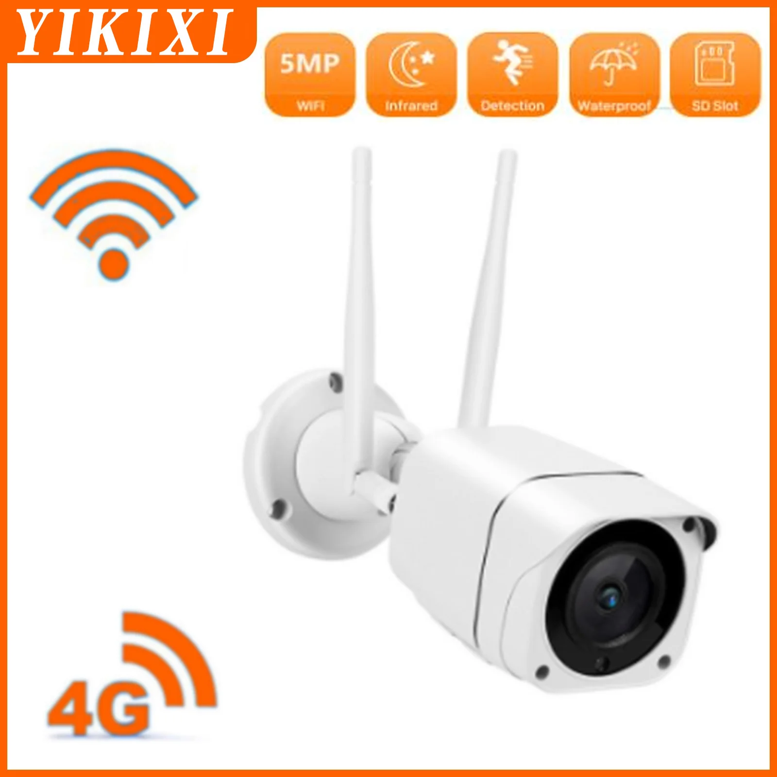 

5MP 4G Sim Card Video Surveillance Camera 2.4G WIFI Security Protection Outdoor Vide Kamera Two-way voice waterproof ip cam
