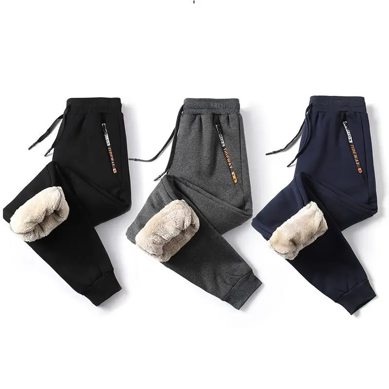 

Winter Men Joggers Sportswear Casual Track Pants Thick Warm Fleece Sweatpants Plus Size 6XL 7XL 8XL