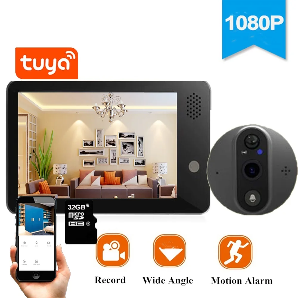 

Умный видеодомофон Dragonsview Tuya с Wi-Fi, 2023 P, экран 1080 дюйма