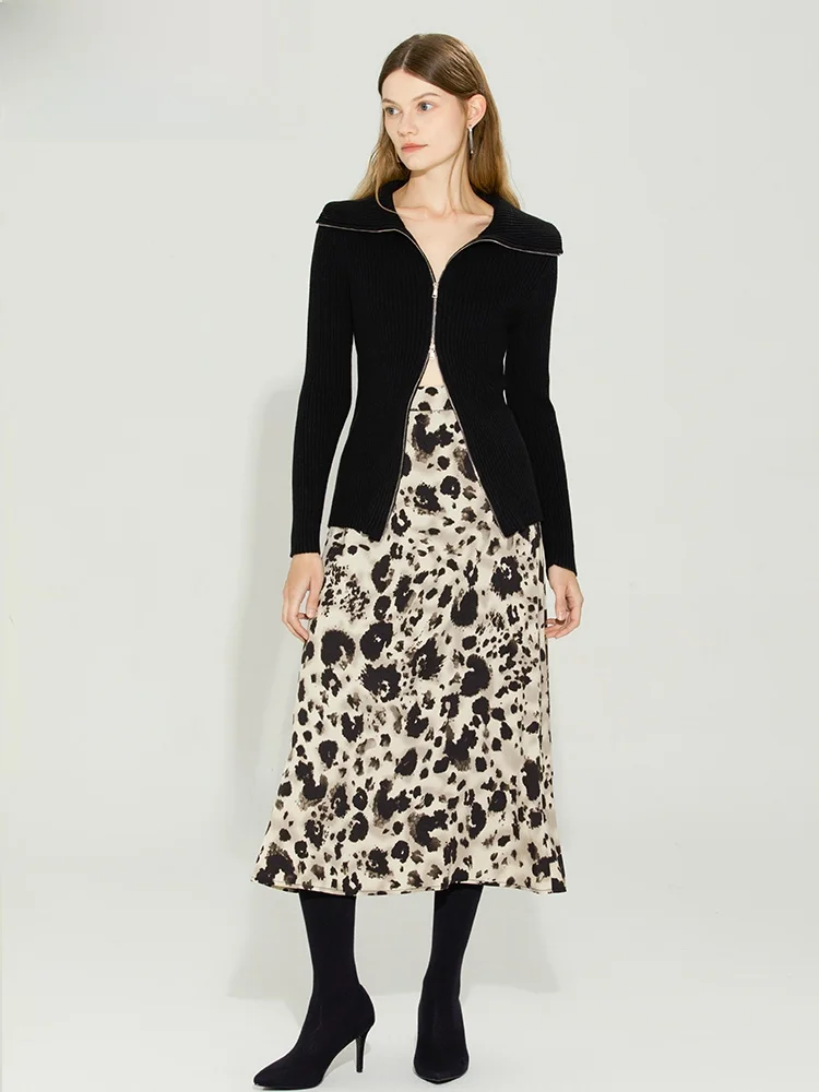 Lavinia вязаный кардиган с лацканами женский свитер на весну и осень новый флисовый