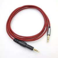 replacement audio cable wire for audio technic ath m50x m40x m70x m60x nylon woven headphones cable headset accessories