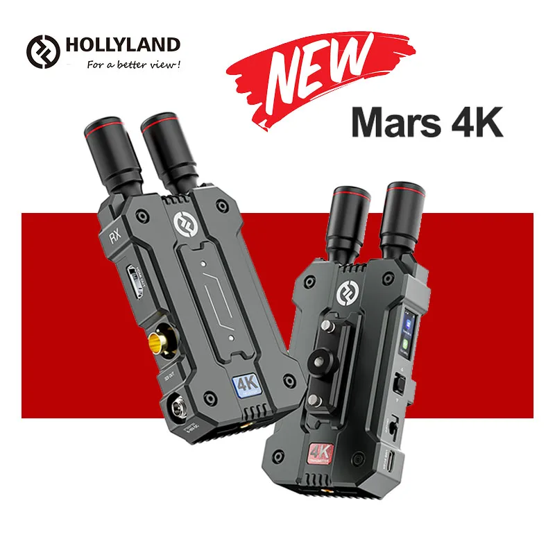 

Hollyland Mars 4K UHD Wireless Video Transmission System for LIVE Brodcasting SDI HDMI 450ft 0.06s Low Latency 4Kp30/1080p60