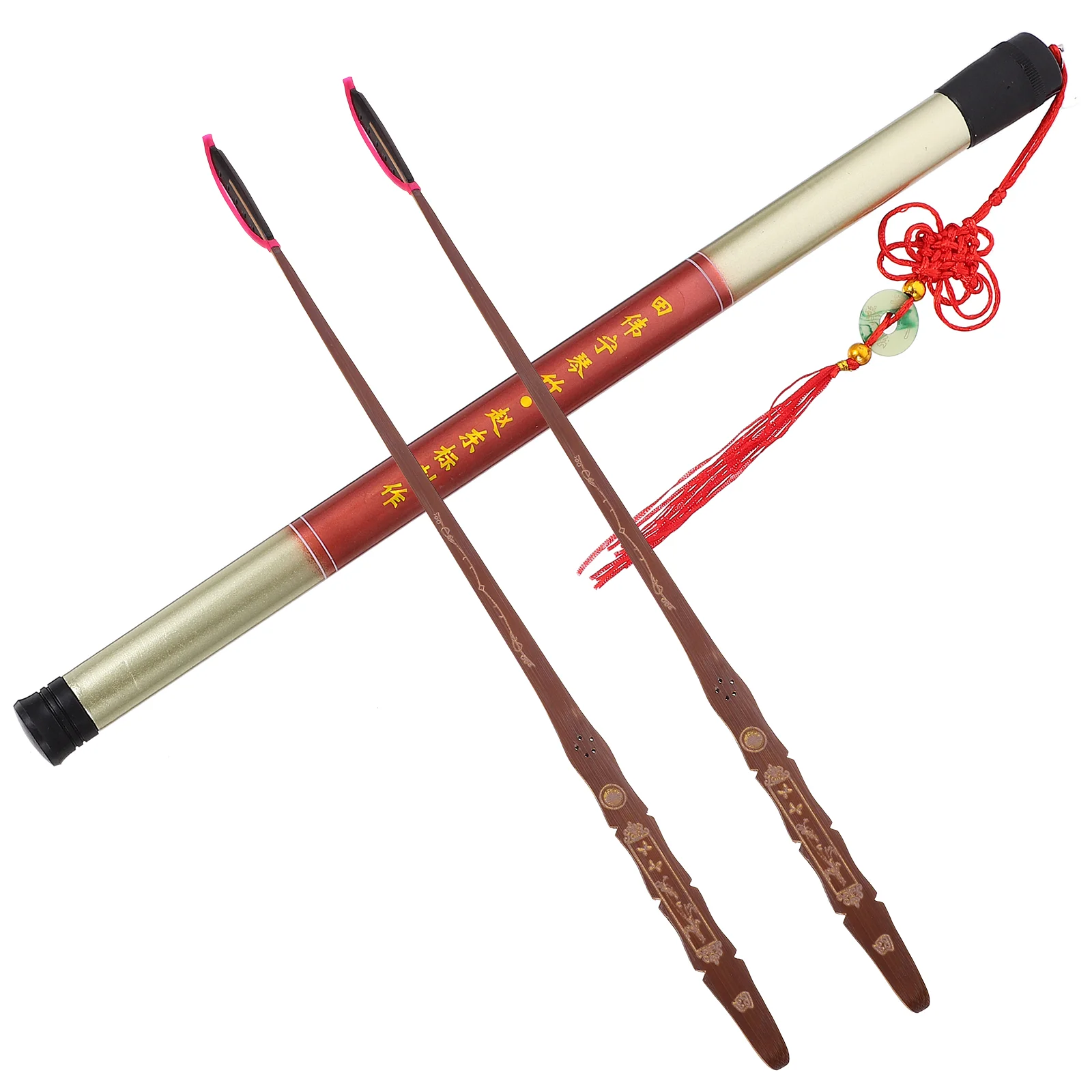 

2 Pcs Supplies Yangqin Bamboo Stretch Jeans Chinese Instrument Playing Hammer Fujian Old Dulcimer Skewer Accessorles