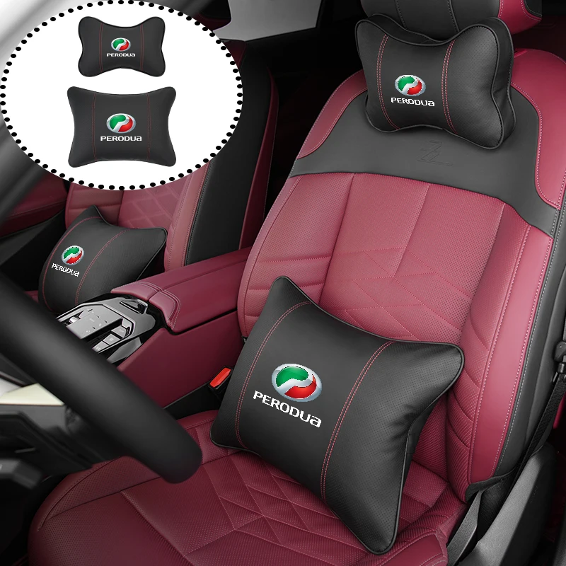 Автомобильный подголовник кожаная дышащая поясничная поддержка подушка для шеи