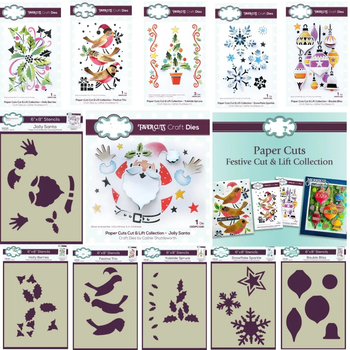 

Flowers Snowflake Santa Lantern Christmas Metal Cutting Dies Stencil for Scrapbook Decoration Craft Template DIY Greeting Card