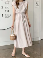 10 colors s 2xl summer women dress maxi evening female vintage dress oversize short sleeve beach dresses robe vestido cotton